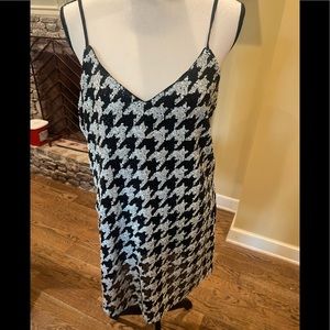 Express houndstooth sequin mini dress